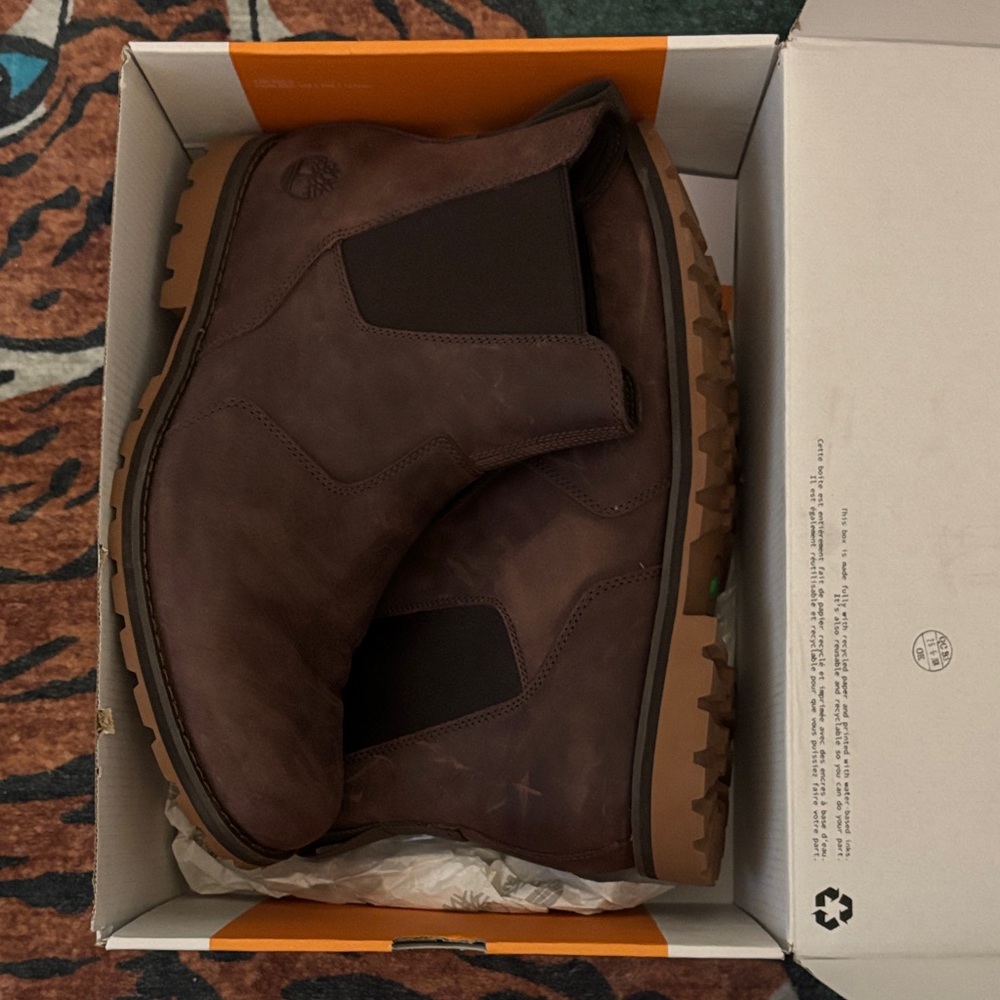 Men's Brown Leather Attleboro Mid Chelsea Boots